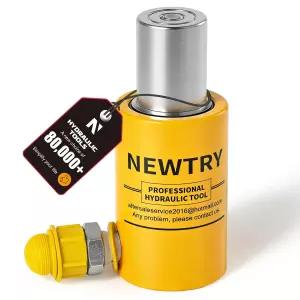 NEWTRY 10톤 유압 램 잭 실린더 숏 타입 2인치 스트로크 포르타 파워 산업용 팅 자동 리트랙트 배송 건물