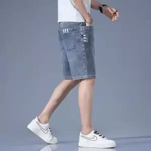 팬츠 데님 남사친 스판 청반바지 부 반바지 학생 KS1