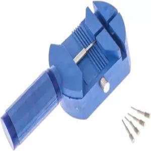SE Watch 링크 제거 도구 - 5개의 추가 핀 DIY 팔찌 및 시계 조정 파란색 JT6305A