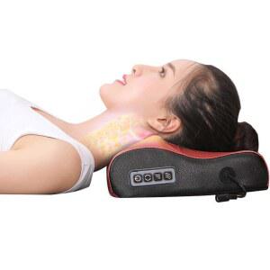 소형 지압 베개 안마기 마사지기 기구 버전 안마 플러그 플러그인 온열 진동 쿠션