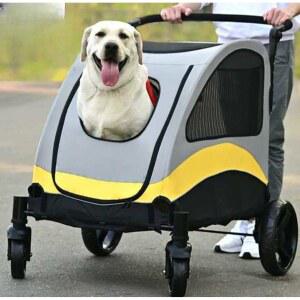 애견 유모차 접이식 트레일러 저상형 반려견 인력거 소형견 애완견 연결 수레 삼륜 중소형견