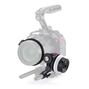 틸타 포켓 포커스 팔로우 | A/B 스톱이 있는 정밀 링 유체 댐핑 시스템 15mm 로드 & 홀더 대부분의 카메라 및 렌즈와 함께 작동 가볍고 편안하며 컴팩트한 디자인 (FF-T07)