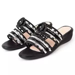 [SBG8RK7]웨지슬리퍼 통굽 키높이 샌들힐