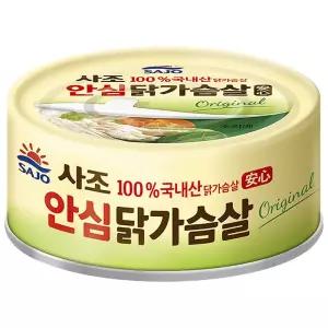 사조 안심 닭가슴살 오리지널135g 닭가슴살캔