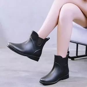 [SW18Z00]레인부츠브랜드 여성 심플 레인부츠