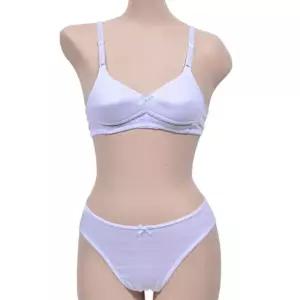 (조은)주니어 노와이어 A컵 2단계 브라팬티세트 여성장갑 스타킹 여성내의