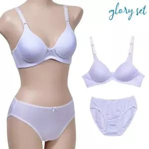 (글로리)주니어 노와이어 3단계 A컵 브라 팬티 세트 여성장갑 스타킹