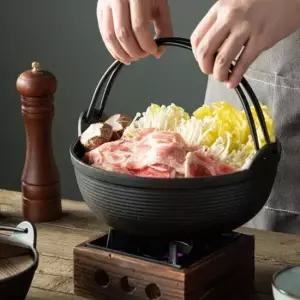 샤브샤브 샤브샤브 냄비 주물 무쇠 찌개 손잡이 27cm