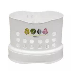 칫솔 꽂이 케이스 수납함 거치대 면도기 치약 타원형 칫솔통