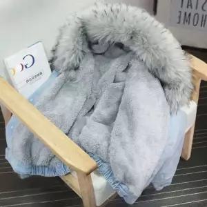 오아브로드 재킷 후드 털 청자켓 따뜻한 데님 안감퍼