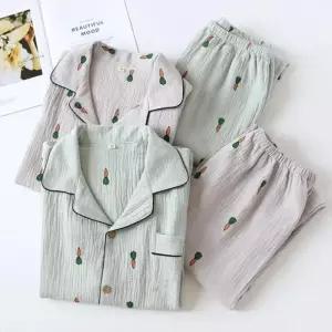 [라일리의류] Rly 커플 부드러운 당근 잠옷 세트 파자마 신혼부부