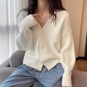 [라일리여성의류] Rly OSM-1006641 브이넥 6컬러 파스텔 골지