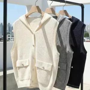 [하프클럽/옷자락]여자 봄가을 간절기 레이어드 후드 베스트