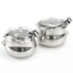 양념통 대형 유리 소스통 소금통 반찬 정리 보관함