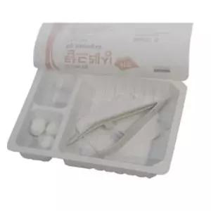방문간호 멸균 일회용 포셉 거즈 드레싱 캔 세트x10개 소독세트 의원