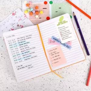 하드커버 밴드형 양장노트 B6 오렌지