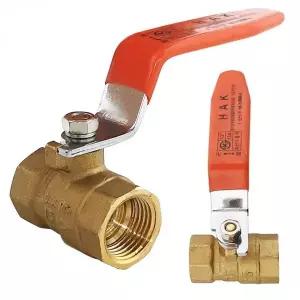 [RIZPICK]볼밸브 15A 황동 수도용 배관자재 중간밸브