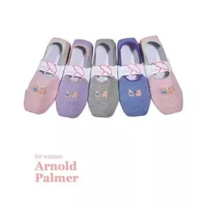 [마이모노샵][마이모노샵] 미끄럼 벗겨짐방지 올밴딩 여성 페이크삭스 덧신양말 5매입 (17255466)