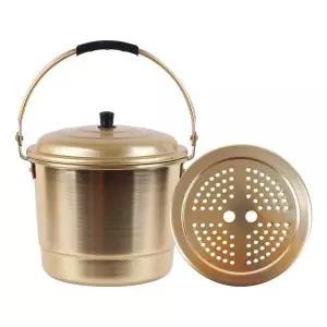 국산 알루미늄 양은 들통 - 소 7L 대형 곰탕 찜솥 양은