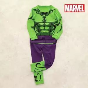 마블정품 국내생산 긴팔 헐크 실내복 할로윈 아동 캐릭터 실내상하