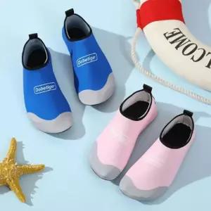 라이트 플랫 레터링 아쿠아슈즈 신발 물놀이 워터파크 여름 워터슈즈 휴가 비치 아쿠아 슈즈 삭스 수