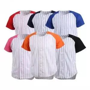 야구 단추티셔츠 반팔 단체복 행사복 응원복 유니폼 스타일 버튼
