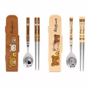 ( )캐릭터 슬림 수저 케이스 랜덤 휴대용 수저통 도시락용 식기 케이스 굿즈