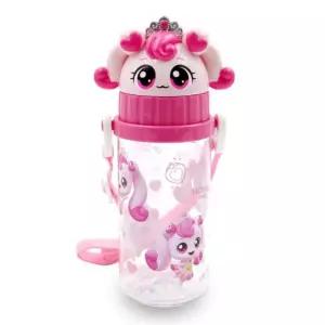 프린세스 캐치티니핑 하츄핑 입체 스트랩 에코젠 빨대 보틀 350ml 1개 아동 어린이 어깨끈 물통 보틀 소풍 피트닉 선물 도시락 캐릭터 