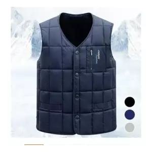 기모조끼 남성 앞포켓 다운면 패딩 경량 겨울 방풍 기모 조끼