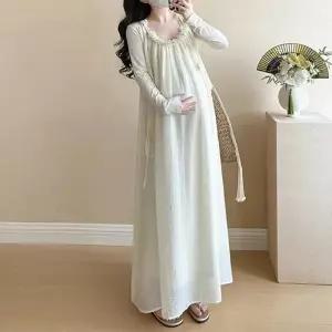 맘콩 끈원피스임부복 끈임산부원피스 임산부옷 여름임부복 임부원피스 임산부치마 만삭원피스