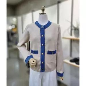 [갤러리아] ABFZ[2컬러]데님배색 트위드가디건(ABA5HY36)