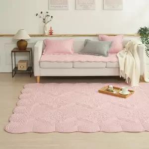 [신세계라이브쇼핑][애끌리아] 통워싱 자수 퀼팅 카페트 1장(점보특대형)