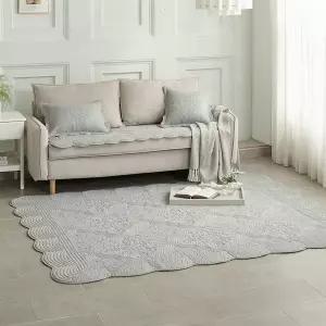 [신세계라이브쇼핑][애끌리아] 통워싱 자수 퀼팅 카페트 1장(특대형)