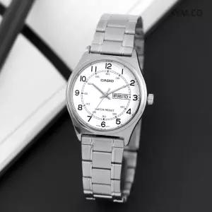 카시오 MTP-V006D-7B2 클래식 데이데이트 오토캘린더 정장캐쥬얼 남자 메탈 시계 d1