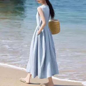 제인민소매플레어롱원피스 mde2302803