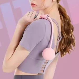 (색상 핑크)무선 줄없는 노라인 줄넘기 무소음 유산소 운동 기구