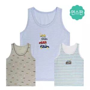 비비키즈 구름차_남아 런닝 3매입 아동 속옷 유아 초등학생 872130