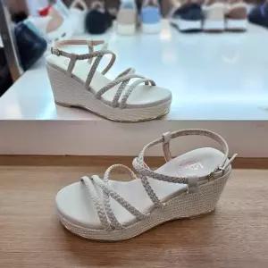 에스콰이아 HC12 여성 세미정장 통굽 샌들 에스콰이아 여성 발편한 웨지 통굽 샌들 PF