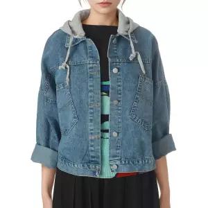 [롯데백화점]르니앤맥코이 봄봄후드 진주데님자켓 MM04JK770HJY