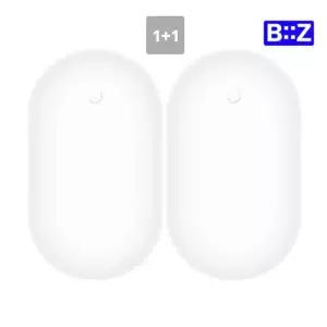 1+1 조약돌 USB 충전식 손난로 보조배터리 양면발열 휴대용 전기 전자핫팩-화이트 다량주문 레이저인쇄