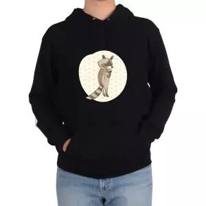 후드티 너구리 외로움 홀로서기 나도 애완견 라쿤그림 다양한 색상