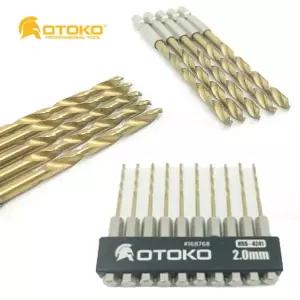 [콩심팥심]드릴기리 목공 비트 철 PVC 티타늄 코팅 HSS 4241 임팩드릴비트 2.0MM