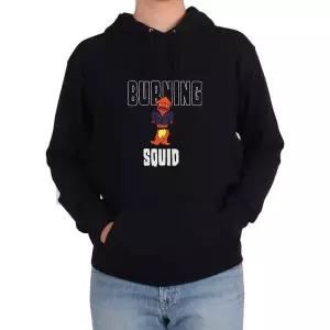 [RIZPICK]후드티 불타는 오징어 버닝스퀴드 지지직 열받은 분노그림 다양한