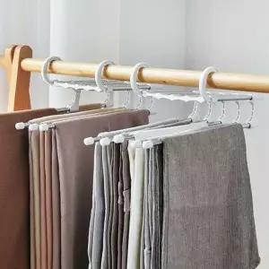 화이트 EXS627Q4 바지걸이 5단 5단옷걸이