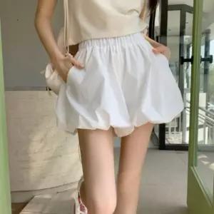 여성 여름 허리 밴딩 벌룬 호박 반바지 펌킨 팬츠3부숏 밴숏 팬츠 남자 남성 5부레깅스 바이커쇼 래쉬가드