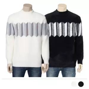 MTSS22097 롤린즈 앙고라 니트남자 라운드넥 남성 편안하게입을수있는 포근한 취향저격 캐주얼한 북유럽스