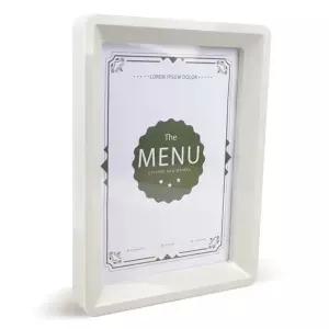 걸이형 A4 입체프레임 액자 흰색자격증 벽걸이 그림 선물 개업 상장 메뉴판 허가증