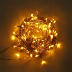 투명선 LED 웜색 트리전구 100구 10M(전원잭 별매)인테리어조명 크리스마스 미니 소품크리스마스장식 꾸미