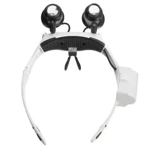 LED 안경 확대경 10X 15X 20X 25X돋보기 휴대용