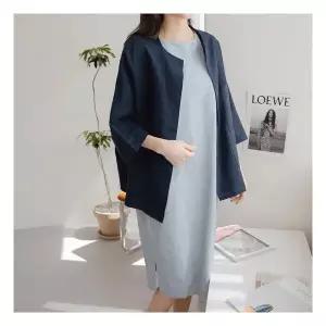 여성 린넨 여름 아우터 9부 마 절기 빅사이즈 자켓 3130719